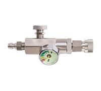 TUXING 4500Psi Pcp Paintball Accessories PCP Air Gun HPA Scuba Stainless Steel Fill Station 8mm Male Quick Plug and 8mm Female Quick Plug Charging Adapter with 350Bar/5000Psi Gague…