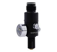 TUXING 4500Psi Pcp Paintball Air Tank Regulator & Valve Guage, Durable Aluminum Paintball Regulator,for Industrial(Inlet 4500psi, Outlet 1800psi),M18*1.5
