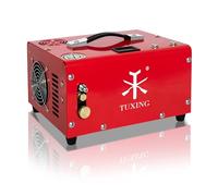 TUXING Pcp Air Compressor, 4500Psi/30Mpa&Built-in Oil Water Separator with Power Adapter for Pcp Air Rifle Paintball Tank Filling 220V AC or 12V Car Battery