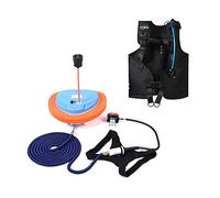 TUXING Portable Diving Ventilator, 5 Hour Waterproof, 45 ft Hose & Regulator, Octopus Hookah, Black, 53L/min Airflow, 10m Depth, Battery Powered, Scuba Diving & Snorkeling
