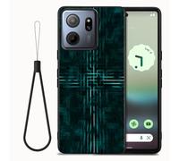 Tuxiwei Flexible TPU Case for Consumer Cellular IRIS Connect II, Slim Lightweight [Technology Line Pattern Art Painting] for Men | Soft TPU IRIS Connect II Cover with Short Strap Case Drop Protective