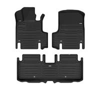 TuxMat - for Genesis GV60 2023-2025 Models - Custom Car Mats - Maximum Coverage, All Weather, Laser Measured - This Full Set Includes 1st and 2nd Rows