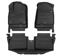 TuxMat - for Kia NIRO Electric 2019-2022 Models - Custom Car Mats - Maximum Coverage, All Weather, Laser Measured - This Full Set Includes 1st and 2nd Rows