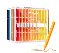 Tuxuseo Acrylic Paint Pens, 60 Colours, Permanent Marker for Wood Crafts, Dries Quickly for Artists, Adults, Students, Drawing, Painting on Various Surfaces, Art Supplies