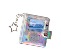 Tuxuseo Album Keyring - Printed on Both Sides, Cute Little Retro Design, Portable, Cute Card Stapler, For Children, New Year, Remembrance, Pregnancy, Birth, Christmas, Home