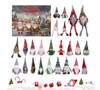 Tuxuseo Christmas Countdown Calendar, Secret Santa Figures, 24-Day , Dwarf Figures for Table Centre, Desk, Mantle, Home, Children and Adults