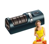 Tuxuseo Cutter Sharpener Electric, Compact Wireless Electric Grinder, Automatic Scissors Sharpening for Quick Polishing, Household Appliance for Household, Kitchen, Catering, Outdoor