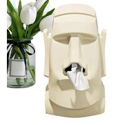 Tuxuseo Decorative Tissue Box, Easter Island Statue Tissue Box, Storage , Home Accessory for Kitchen, Table, Bedroom, Living Room