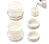 Tuxuseo Foldable Mug - 4-in-1 Outdoor Cups, Foldable Camping Mug for Men and Women Tourists Campers Hikers Fishing Hiking Backpacking Fishing Car Travel Hotel