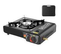 Tuxuseo Portable Camping Stove, Cassette Stove - Automatic Ignition Precise Heat Control Burner Survival Equipment Outdoor Equipment for Camping Fishing Park Road Trip Hiking Trekking
