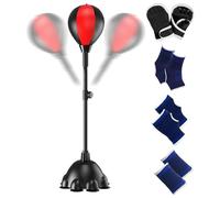 Tuxuseo Reflex Punch Bag, Boxing Speed Ball with Stand, Bag with Breastfeeding Height Adjustable - Reaction Reflex Equipment for Fitness Training Anti-Stress Adults Children Children