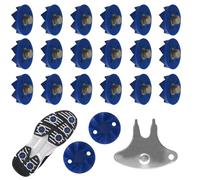 Tuxuseo Shoe Spikes, Replacement Set for Shoe Studs, 20 Pieces Non-Slip Cushioning Spikes for Better Grip and Stability on Outdoor Sports Shoes in All Weather