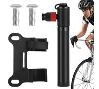 Tuxuseo Small Air Pump - Double Valve 7.6 High Pressure Pump | High Pressure Quick Inflation Pump with CO2 Adapter Frame Mounting Accessories for Women Men Motorcycle