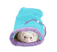 Tuxuseo Small Pet Bath Bag, Rabbit Absorbent Carry Bag, Skin-Friendly Bath Towel Bag with Drawstring for Small Animals Such as Chinchilla, Dog, Rabbit, Hamster, Bearded Dragon