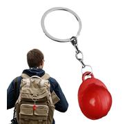 Tuxuseo Small Safety Hat Key Ring - Mini Helmets Key Ring | Small Construction Safety Hat Tiny Helmet - Key Ring Construction Theme, red, Siehe Beschreibung