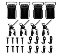 Tuxuseo Tapestry Clamp Hooks, Robust Hangers for Displays, for Quilts, Textile Art and Wall Decoration
