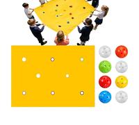 Tuxuseo Team Building Games for Group - Hole Plan Activities with Eight Balls, Team Bonding Games, Suitable for Park, Playground, Party, Family Reunion, Yard, Outdoor, Home and School