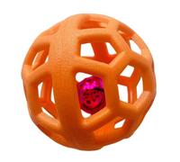 Tuxuseo Toy Ball with Bell, Exquisite Portable TPR Ball Puppy Toy, Multifunctional Interactive Cat Toy Balls with Bell, Cat Toy, Grid Balls for Hamsters, Cats, Dogs