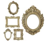Tuxuseo Vintage Mini Picture Frames - Pack of 5 Antique Tiny Small Vintage Decorative Elements | Frame for Presenting Pictures and Jewellery on the Table - For Photo Wall Decoration Home Table
