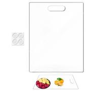 Tuxxjzm Acrylic Chop Boards for Kitchen - Clear Cutting Board for Countertop | Counter Chopping Board, Anti-Slip Kitchen Accessories, Cooking Utensils with Handle for Countertop