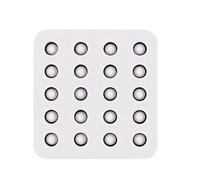 Tuxxjzm Bee Grafting Mold, 20 Hole Bee Grafting Cage, Heat Resistant Non Stick Stabilization Manual Beekeeping Tools for Hobbyist Beginner Urban Commercial Agricultural Beekeepers