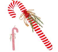 Tuxxjzm Candy Canes Ornaments for Christmas Tree,Candy Cane Christmas Tree Topper - Christmas Decoration Candy Curly Pick for Christmas Tree