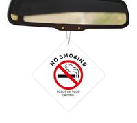 Tuxxjzm Car Rear View Mirror Ornament - Auto Odor Remover Fragrance Tablet,Interior Automotive Warning Sign for Indoor, Staircase, Coffee Shop