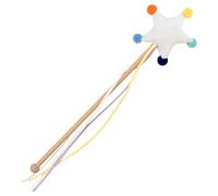 Tuxxjzm Cat Toy Wand Cat Teaser Wand Interactive Cat Toy Pet Supplies Cute Star Moon Cloud Cat Wand Kitten Toy Accessories Cat Toys for Hunting