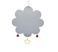 Tuxxjzm Chicken Coop Toy, Chicken Toy for Your Chickens, Interactive Parrot Toy in Flower Shape, Parrot Cockatoo Rooster Pick Toy, Dangling Bird Flower Toy with Bells for the