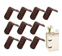 Tuxxjzm Child Proof Lock,10X Child Safety Drawer Lock - Baby Stuff Removable Secure Sturdy Kids Proofing for Cabinets Fridge Closet Bathroom Drawers Kitchen Furniture Ovens