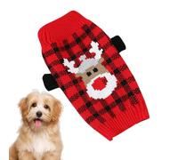 Tuxxjzm Christmas Dog Jumper, Puppy Sweater for Small Dogs, Warm Dog Shirts, Soft Dog Jumper, Knitted Breathable Dog Fabric, Pet Accessories for Kittens and