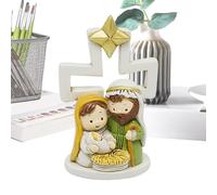 Tuxxjzm Christmas Nativity Scene, Figurine of the Holy Family, Jesus Birthday Table Topper, Nativity Figure Set | The Birth of Jesus Made of Resin, Decorative Nativity Scene, Nativity Statue for