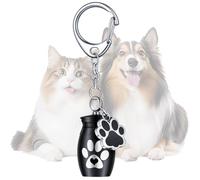 Tuxxjzm Dog Ash , Paw Print Urn Pendant, Paw Print Pendant for Ash Burial, Pet Memorial Keepsake Pendant, Cremation Jewellery Pendant for