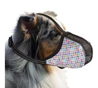 Tuxxjzm Dog Muzzle - Pet Mouth Guard With Air Mesh, Breathable Soft Covered,Training Muzzle Puppy For Medium-sized Dogs, Prevents Scavenging, Biting, Licking, Chewing