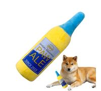Tuxxjzm Dog Squeaky Toys Bottle - Plush Beer Bottle Chew Toys,Puppy Teething Interactive Dog Squeakers, Enrichment Pet Supplies for Aggressive Chewers