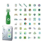 Tuxxjzm Environmental Protection Stickers - Earth Day Environmentally Sunproof Decals,Adults Decals for Skateboards, Notebooks, Laptops, Water Bottles, Desks, Water Mug