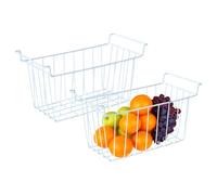 Tuxxjzm Freezer Organizer Bin - Pantry Storage Refrigerator Baskets - Meats and Food Organization Container for Veggies Fruit Meat Hotel Restaurant Home Apartment Farmhouse Ice