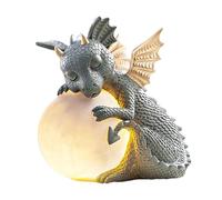 Tuxxjzm Garden Dragon Figurines,Sleeping Dragon Sculpture Home Decoration - Yard Art Decoration Resin Ornament For Patio, Balcony, Yard