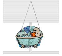 Tuxxjzm Ghost Reading Window Ornament,Stained Panel Ghost Reading Decorations - Exquisite Versatile Home Pendant Decor for Hotel Bedroom Living Room