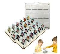 Tuxxjzm Guessing Who Game | Family Night Fun Board Game - Fun Classic Educational Interactive Logical Thinking Training Toy for Kids Boys Girls Travel Party Activity