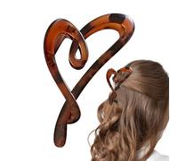 Tuxxjzm Hair Clips, Hair Clips for Styling, Love Shape Gripper, Elegant Love Shape Hair Claw, Non-Slip Matte Hair Clip, Fashion Hair Accessories, Strong Hold, Jaw Clips for Women