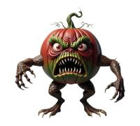 Tuxxjzm Halloween Statue,Funny Pumpkin Face Sculpture | Resin Holiday Quirky Ornament Centerpieces Decorations for Home Parties Adults Halloween Themed Events