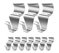 Tuxxjzm Hooks for Facade Cladding, Hooks for Facade Cladding, Pack of 10 Hooks for Wall Cladding No Drilling Required, Wall Hooks, Wall Hooks for Hanging Garlands and