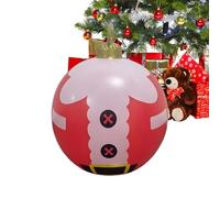 Tuxxjzm Inflatable Christmas Ball,24 Inch Large Inflatable Yard Decor,Hangable Christmas Tree Decorations - for Garden Yard Eaves Balusters Lawns Floor Living Room Bedroom Study Homeowners Decorators