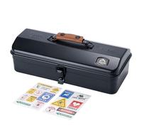 Tuxxjzm Metal Tool Box | Lightweight And Sturdy Storage Box | Hip Roof Style Portable Steel Tool Box | Metal Tool Storage Box | Outdoor Camping Tool Box