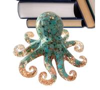 Tuxxjzm Octopus Decor - Long Tentacles Octopus Figurines Resin Crystal Squid Statue,10Cm/3.9Inch Decorative Sculpture Home Decor Accent, Octopus Collectible Figurines for Living Room Dining Table