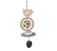 Tuxxjzm Parrot Chew Toys - Cage Stand Wooden Parakeet ChewingToy Ornament | Parrot Bite Supplies, Interactive Cage Woodpecker for Families Lovers