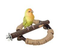 Tuxxjzm Parrot Playstand, Wooden Perch Stand, Pet Bird Climbing Standing Branches with Rope, Cage Accessories for Climbing Training