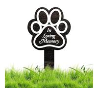Tuxxjzm Pet Memorial Graves Markers - Elegant Memorial Garden Cemetery Yard Decorations | Pet Loss Outdoor Plaques Dog Claw Sympathy Garden Grave Decor