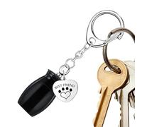 Tuxxjzm Pet Urn , Pet Ashes Keepsake , Dog Key Chain, Cremation Cylinder Keepsake, Memorial Urn with Paw Print, Sympathy